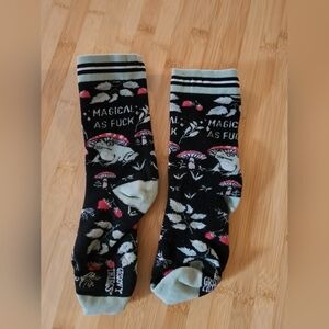 Black and Pink Mushroom Design